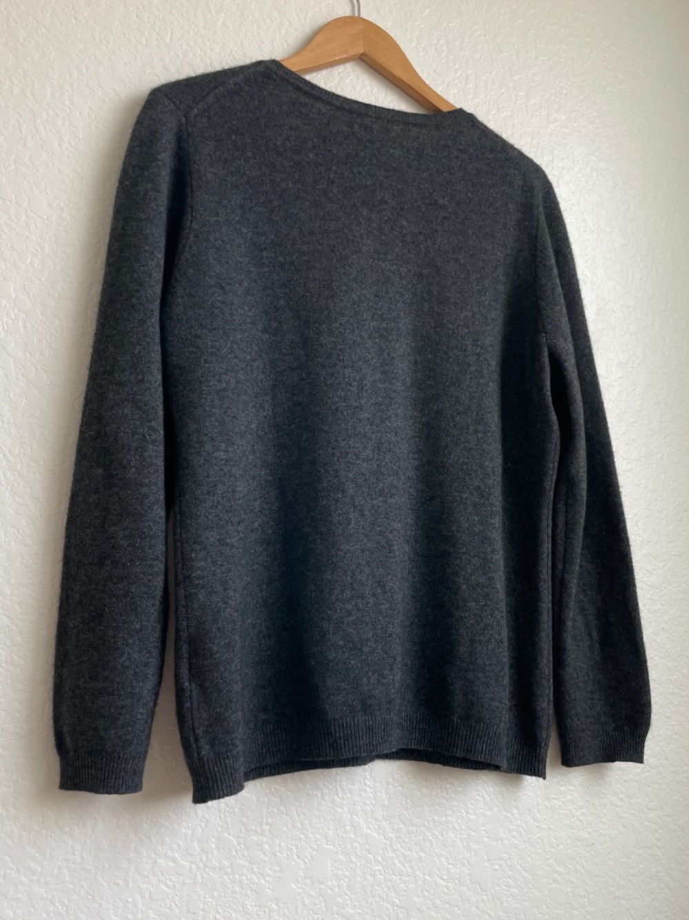 Charter Club Cashmere Dark Charcoal Crewneck Sweater XL - Picture 8 of 10